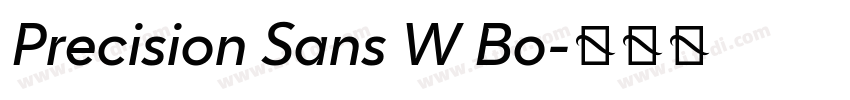 Precision Sans W Bo字体转换